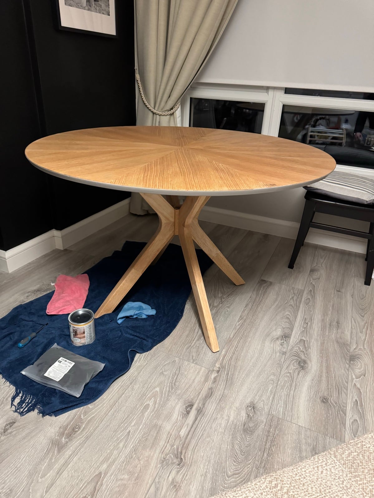 Table refurbished Scandinavian look